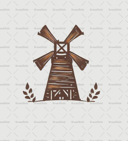 Rustikale Windmühle